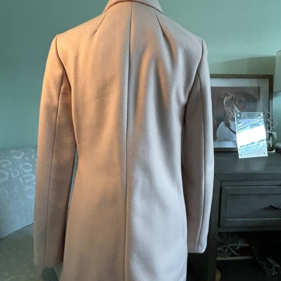Banana Republic Melton Wool Wrap Coat | Dusty Pink | Small - Picture 5 of 12